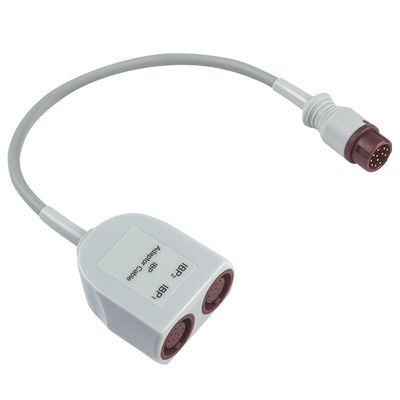 Câble adaptateur double IBP P-Hilips avec connecteur à 12 broches, longueur de 0,3 mètre et matériau TPU à usage médical