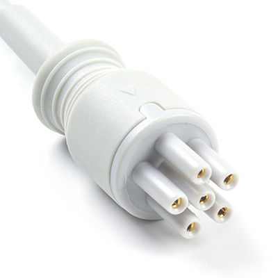Pour Omron > Colin, câble ECG et câbles plombs à connexion directe compatibles 5Lead IEC Grabber