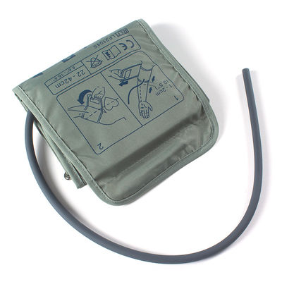 Manche de sphygmomanomètre NIBP Manche adulte de grande taille Sphygmomanomètre tube unique 22-42 cm