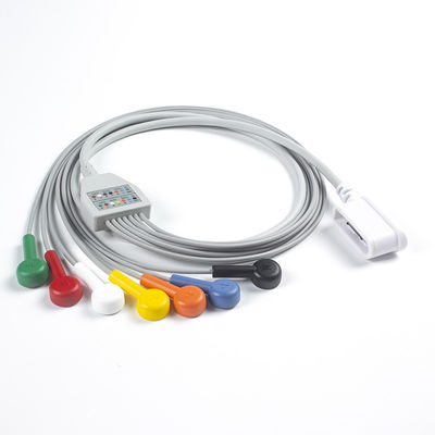 Série de câbles 7 câbles ECG GE SEER 1000 3 canaux IEC Snap Compatible pour GE SEER 1000