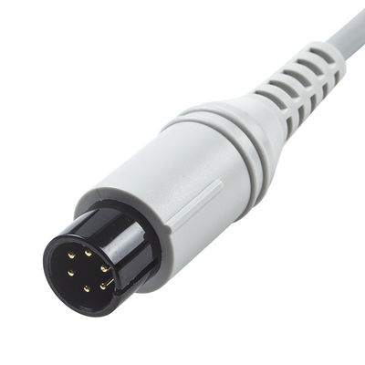 AAMI 6Pin ECG câble de tronc de style Edan Din 3plomb câble 1.30M
