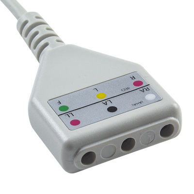 AAMI 6Pin ECG câble de tronc de style Edan Din 3plomb câble 1.30M