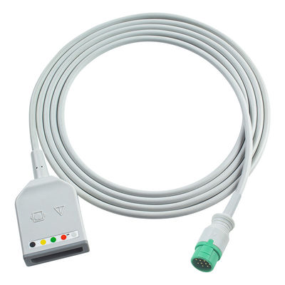Fukuda Denshi 12Pin 5Lead câble d'adaptateur de tronc ECG Dynascope DS-7100 câble d'extension ECG Euro Style