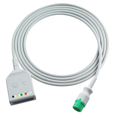 Biolight 12 broches câble d'adaptateur ECG câble ECG M7000 M8000A M8500 M9500 câbles d'extension ECG