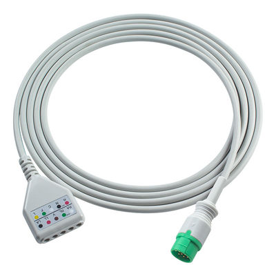 Biolight 12 broches câble d'adaptateur ECG câble ECG Din style M7000 M8000A M8500 M9500 câbles d'extension ECG
