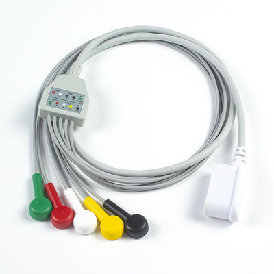 Compatible GE SEER 1000 Leadwire ensemble 2104816-001 GE Seer 5 Lead IEC Snap 2067634-019 (commande 1pcs obtenir 1pcs Pouchée gratuite)