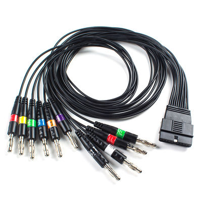 TPU 10 Cable ECG de plomb pour le patient Fin de banane pour Schiller FT-1 2.400331 MS-12 Cable ECG bleu