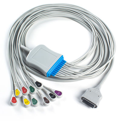 EDAN Dx12 10Lead ECG Holter Cable Snap 2.2M câble de tronc et fils de plomb longueur 0.8/1.2M