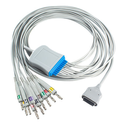 EDAN Dx12 10Lead ECG Holter Cable Banane pour le tronc longueur du câble 2,2M Compatibilité