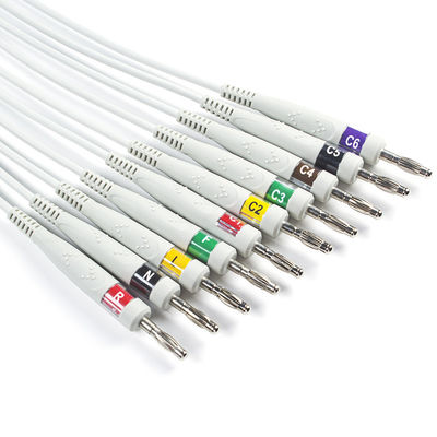EDAN Dx12 10Lead ECG Holter Cable Banane pour le tronc longueur du câble 2,2M Compatibilité