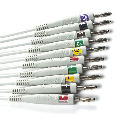 EDAN Dx12 10Lead ECG Holter Cable Banane pour le tronc longueur du câble 2,2M Compatibilité