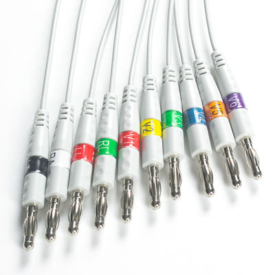 Compatible avec le câble d'ECG Welch Allyn AHA Banana pour l'ECG au repos PCR 100, SE-PRO-600 Cardioperfect Pro Recorder