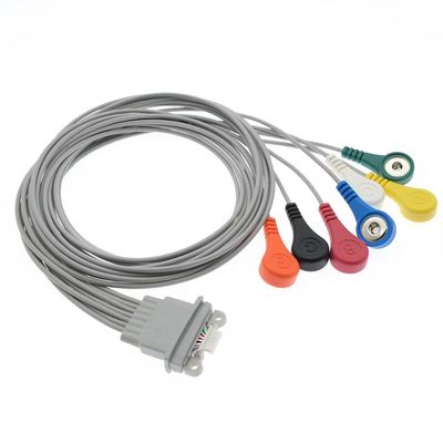 Compatible avec le Schiller Medilog AR12 Plus ECG Holter Cable 7Lead IEC Snap AR4 Plus FD5