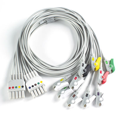 Compatible Mindray BeneHeart D6 défibrillateur 10Lead ECG câbles de plomb IEC attrapeur