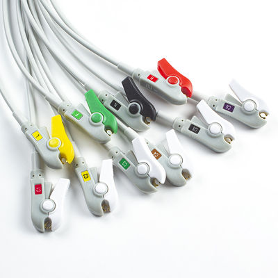 Compatible Mindray BeneHeart D6 défibrillateur 10Lead ECG câbles de plomb IEC attrapeur