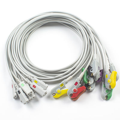 Condensé ECG plomb Compatible avec le câble de diagnostic ECG sans latex 10Lead IEC Grabber