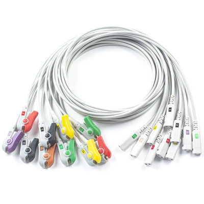 Condensé ECG plomb Compatible avec le câble de diagnostic ECG sans latex 10Lead IEC Grabber