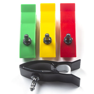 Adaptateurs de pinces pour membres pédiatriques multicolores avec connecteur à extrémité rapide et revêtement Ag/Cl