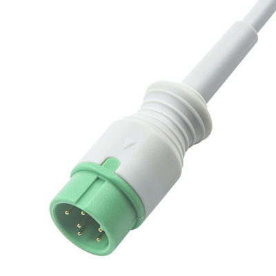 Cable d' ECG gris compatible IVY 5Lead AHA Snap de 1m à 3,0 de diamètre