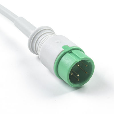 Cable d' ECG gris compatible IVY 5Lead AHA Snap de 1m à 3,0 de diamètre
