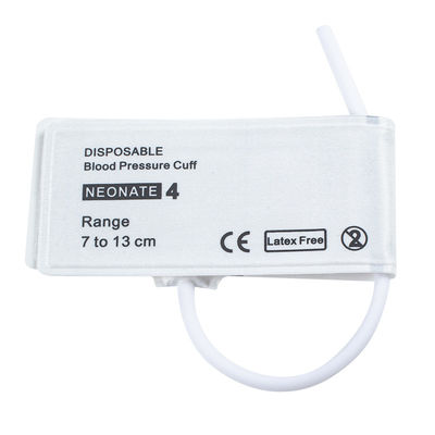 Tuyaux uniques de taille 4 NIBP neonatal jetable 7-13 cm pour le traitement médical