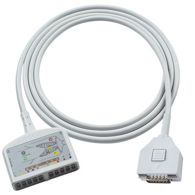 Cable de tronc d'ECG Fukuda ME compatible pour le Fukuda Cardisuny, KP-500, KP-500D