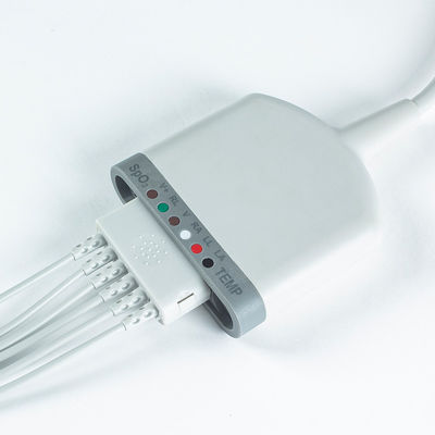 Compatible avec le câble multimédia 6 pod 3.5M 6Lead ECG avec fonction SpO2/Température/ECG