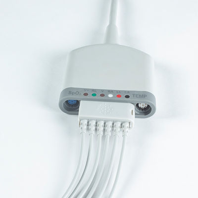 Compatible avec le câble multimédia 6 pod 3.5M 6Lead ECG avec fonction SpO2/Température/ECG