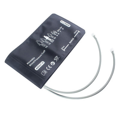 Welch Allyn Adulte Double tubes NIBP Manche 25 - 34cm 508243 REUSE-11-2MQ Connecteur à verrouillage croisé FlexiPort Moniteur de pression artérielle Manche