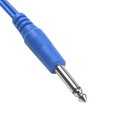 3.0M PVC électrochirurgiques disposables de mise à la terre des plaquettes ESU câble pour des résultats chirurgicaux précis