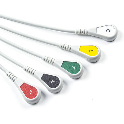 5Cable ECG à plomb IEC Snap avec couleur grise Compatible FIMED STAR 8000