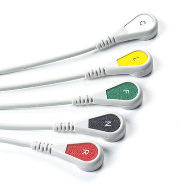 5Cable ECG à plomb IEC Snap avec couleur grise Compatible FIMED STAR 8000