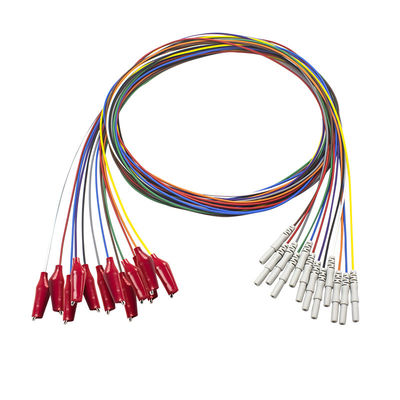 Agrippeur de style du vacarme 1.5mm avec l'électrode de fils de l'or plaquée par électrodes molles EEG EMG de l'agrafe EEG de coquille