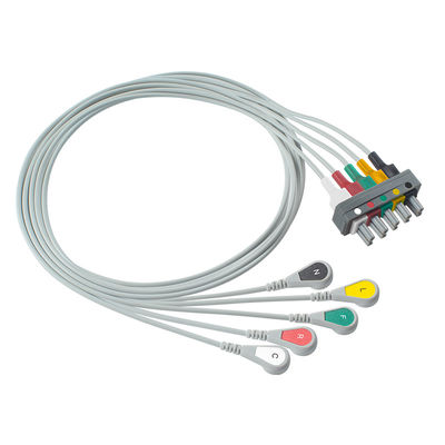 Fil détachable d'électrocardiogramme du CEI de rupture de 5 avances de Philips M1633A M1625A M1621A 989803104571