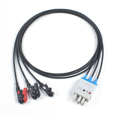 Câble de l'avance IRM ECG Radiotranslucent de CT 3 de rayon X de fil de radio de Nihon Kohden et fil de connexion translucides