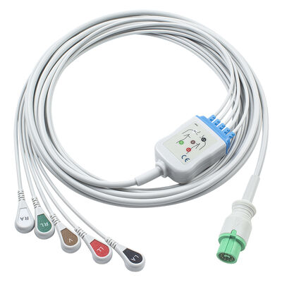 Câble ECG EKG Fukuda Denshi 0012-00-1192 12 broches Expert Dynascope DS-5100 DS-5100E DS-5300W DS-5400 Dynascope DS-7001