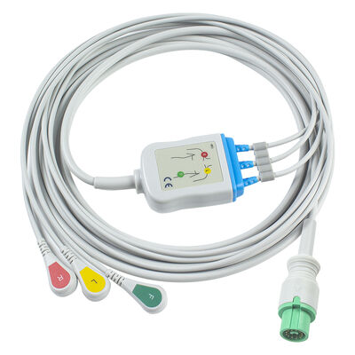 Câble ECG EKG Fukuda Denshi 0012-00-1192 12 broches Expert Dynascope DS-5100 DS-5100E DS-5300W DS-5400 Dynascope DS-7001