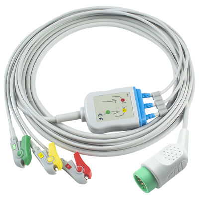 Câble et fils de dérivation ECG EKG pour Stryker M-edtronic Physio-control LIFEPAK 12 LIFEPAK 20E LIFEPAK 120 LIFEPAK 15