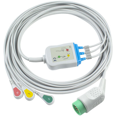 Câble et fils de dérivation ECG EKG pour Stryker M-edtronic Physio-control LIFEPAK 12 LIFEPAK 20E LIFEPAK 120 LIFEPAK 15