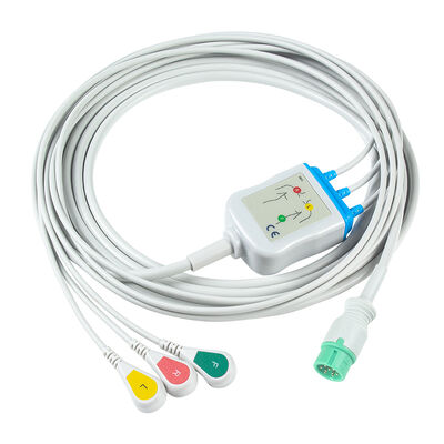 Yonker IE12 E12 E12S câble ECG à moniteur multiparamètres 9Pin câbles ECG 6Pin câbles et fils de plomb