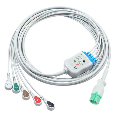 Yonker IE12 E12 E12S câble ECG à moniteur multiparamètres 9Pin câbles ECG 6Pin câbles et fils de plomb