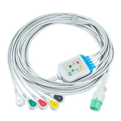 Yonker IE12 E12 E12S câble ECG à moniteur multiparamètres 9Pin câbles ECG 6Pin câbles et fils de plomb