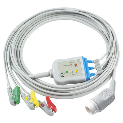 Ph 43100A 8Pin ECG câble et câbles de plomb HP machine à défibrillateur CodeMaster XL +
