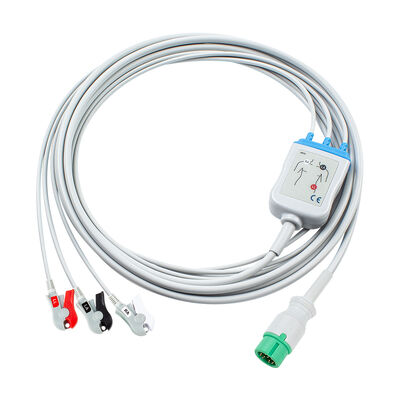 Yonker 12Pin E12 un câble ECG direct câbles et fils ECG 3 fils AHA IEC