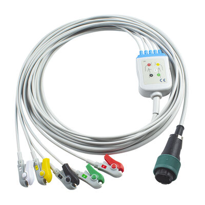 Câble et fils ECG monobloc Saadat 6 broches 8 broches