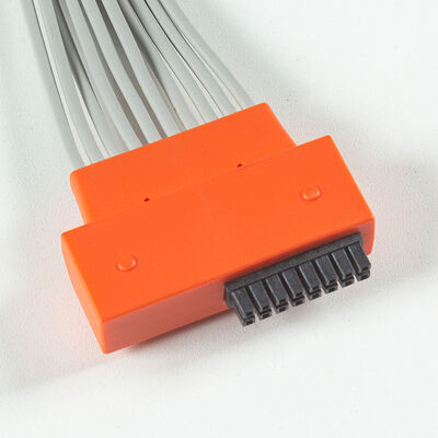 Cable d'ECG à Holter de plomb HD+ 10 compatible avec le matériel TPU et le codage des couleurs IEC