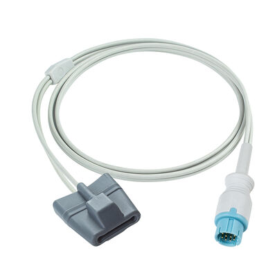 Cable de capteur SpO2 compatible LEPU Creative Aiview V12 V10 PH10 PH12 VX VS 10Pin avec une longueur de 2,5 M