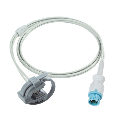 Cable de capteur SpO2 compatible LEPU Creative Aiview V12 V10 PH10 PH12 VX VS 10Pin avec une longueur de 2,5 M