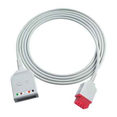 Câble adaptateur ECG Bionet 12 broches BM3 BM5 3 5 dérivations style Euro avec câbles d'extension ECG Drager