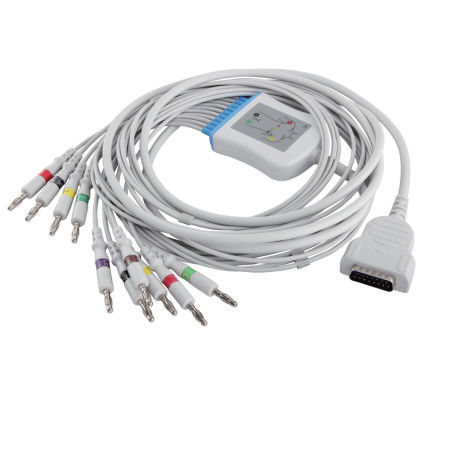 Connecteur MAC500 MAC600 2104727-001 du CEI 4.0Banana de câble et de fils d'électrocardiogramme de GE Marqutte